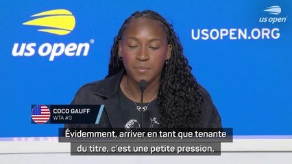 US Open - Gauff : “Une petite pression mais aussi un privilège d’être tenante du titre”
