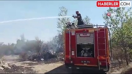 Erzincan'da ağaçlık alanda çıkan yangın itfaiye ekipleri tarafından söndürüldü
