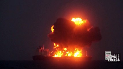 VİDEO HABER | Husiler, Yunan gemisini böyle vurdu