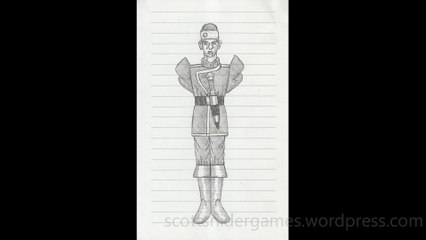 Soldier Pencil Sketch Video #349 (08-23-2024)