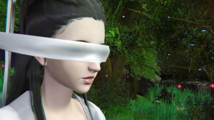 Xiaolongnü blindfolded and hugged by Yin Zhiping 小龍女被人蒙住了眼睛，並抱住了  The Legend of Condor Heroes 神鵰俠侶 2024 3D Comic Manga AI Anime Clip
