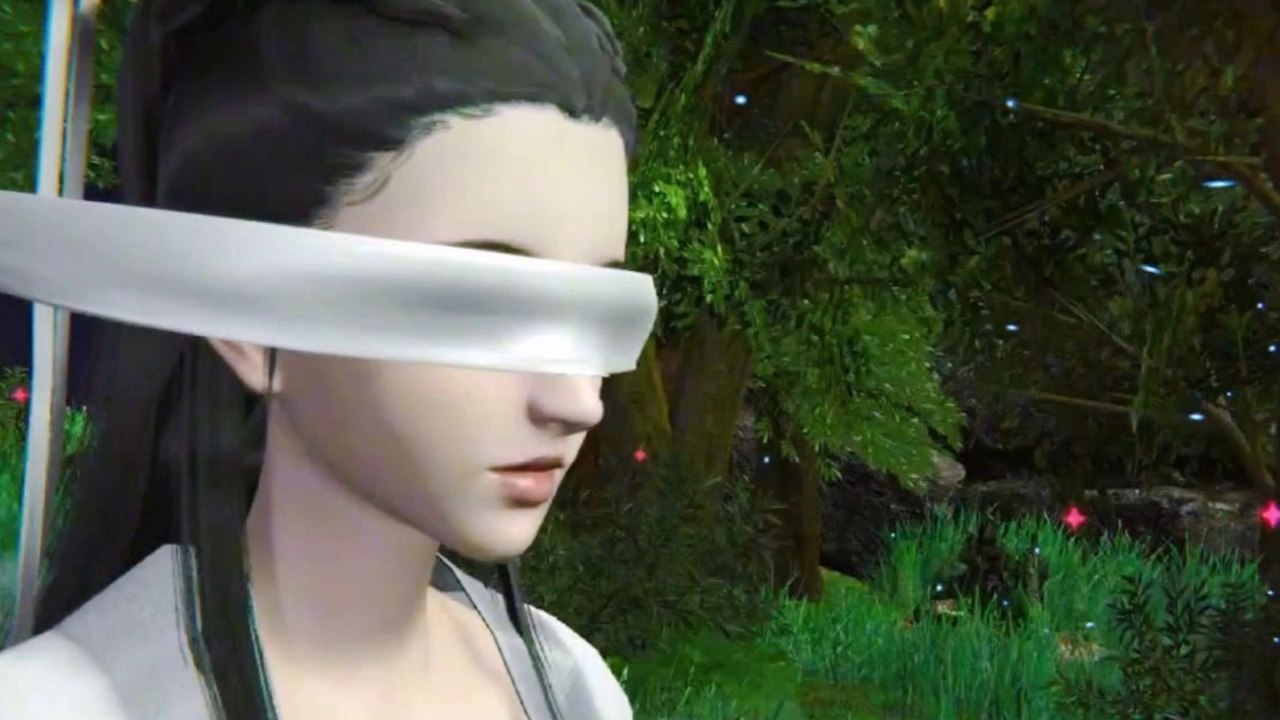 Xiaolongnü blindfolded and hugged by Yin Zhiping 小龍女被人蒙住了眼睛，並抱住了  The Legend of Condor Heroes 神鵰俠侶 2024 3D Comic Manga AI Anime Clip