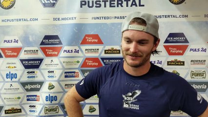 Alexander Rauchenwald (VSV) nach dem Sieg gegen Pustertal