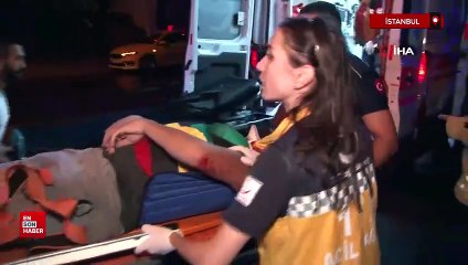 İstanbul'da aşırı hız yapan araç, caddeye çıkmak isteyen bir araca çarptı