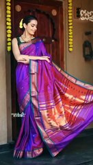 ✨ Elegance Redefined: Handloom Pure Silk Paithani Saree ✨