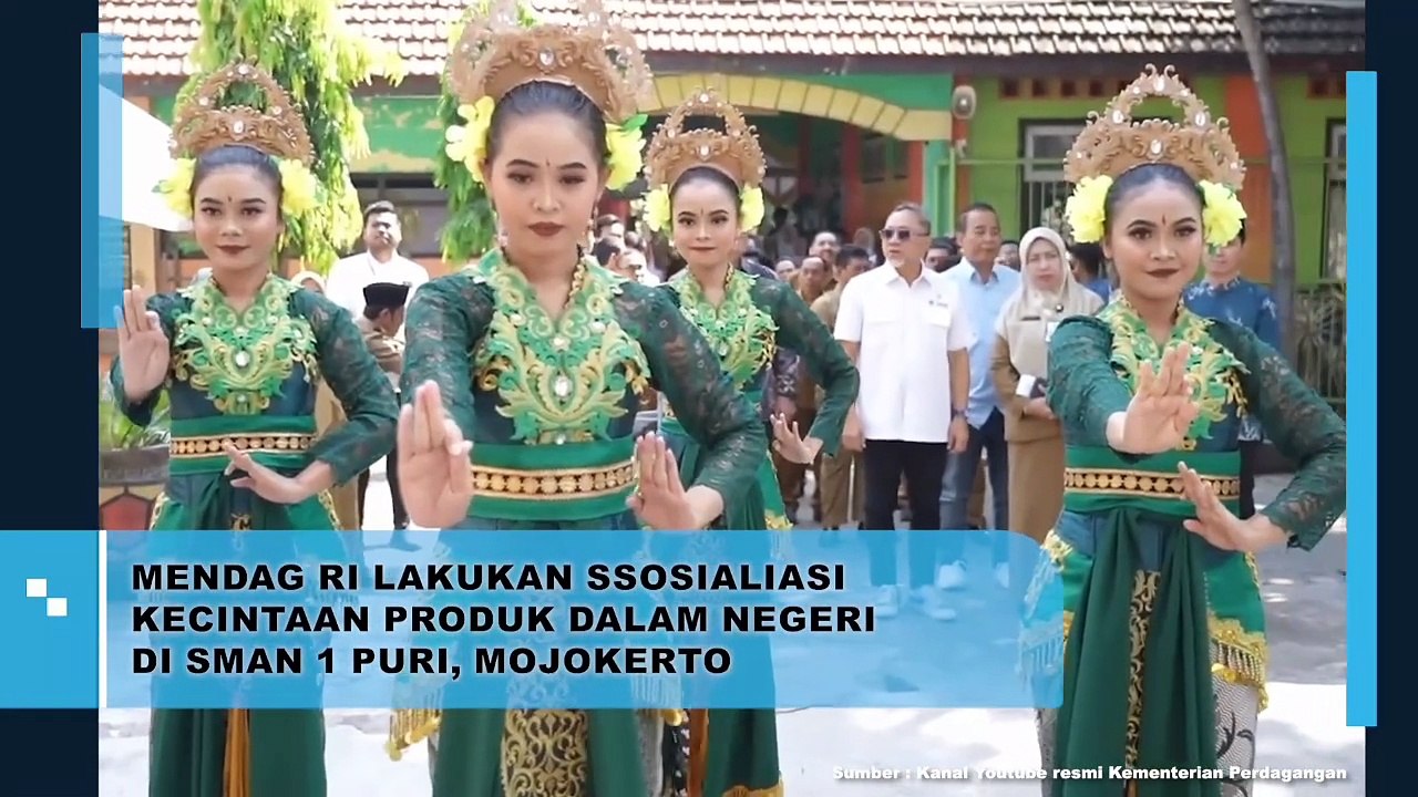 Mendag RI Lakukan Sosialisasi Kecintaan Produk Dalam Negeri di SMAN 1 Puri Mojokerto