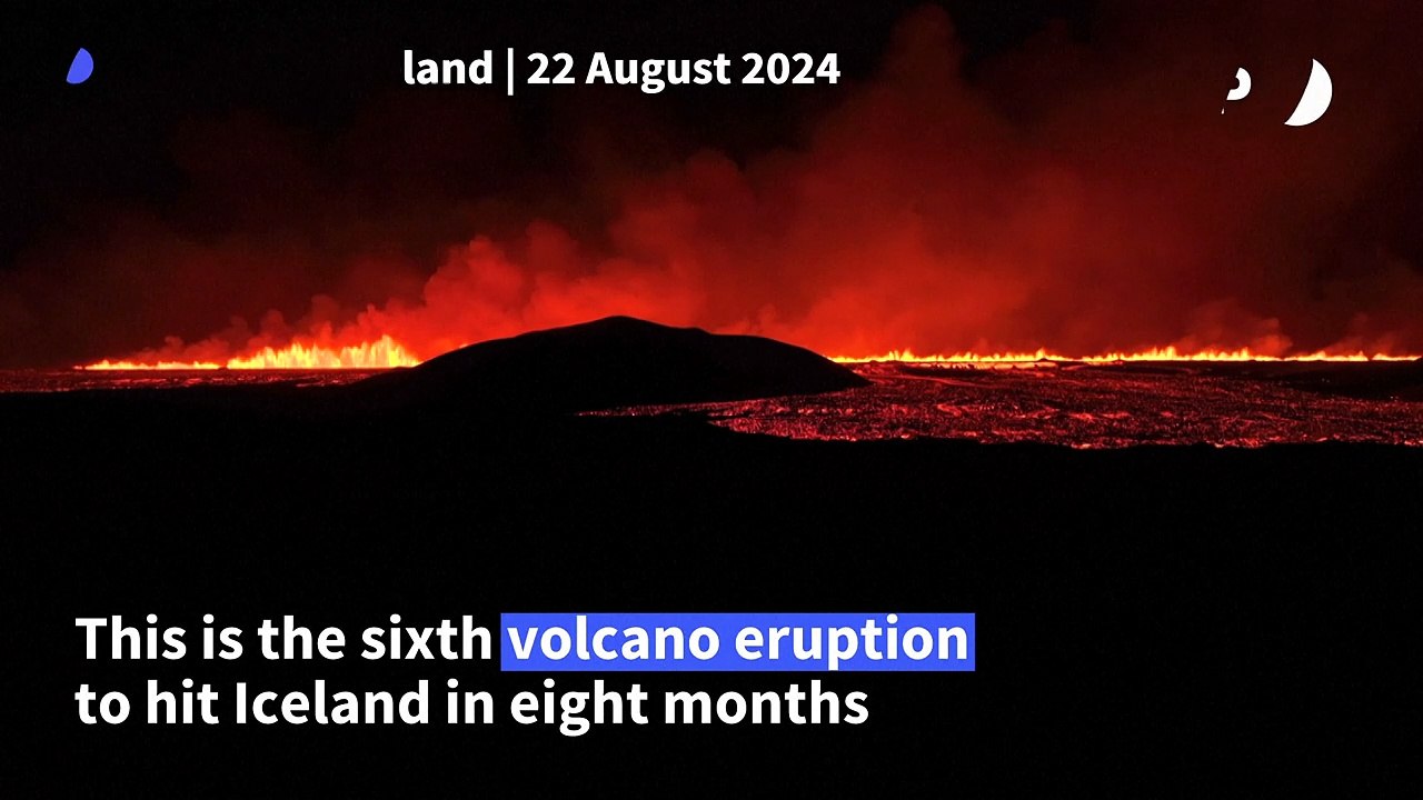 Volcano erupts in Iceland, spewing hot lava