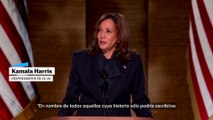 Harris acepta formalmente la nominación del partido demócrata a la presidencia