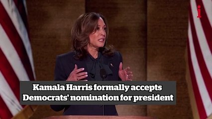 Harris shows off political transformation in speech of her life
