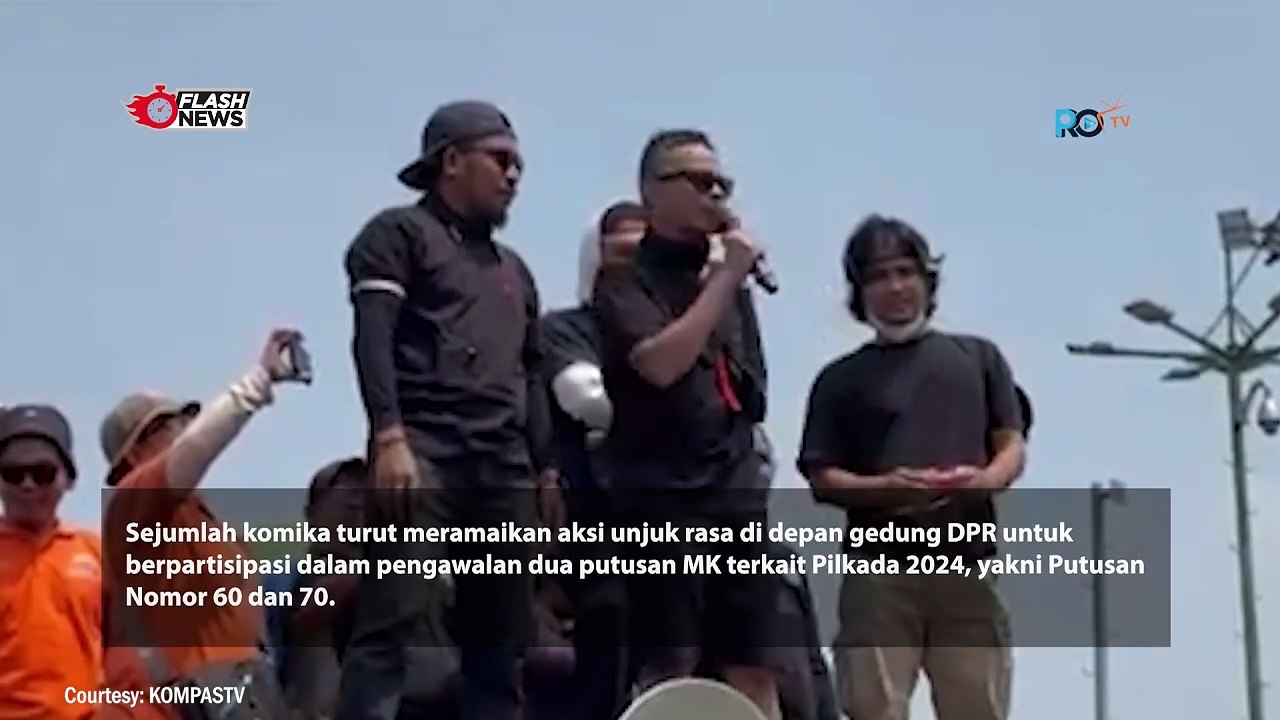 Sejumlah KOMIKA Ramaikan Demo RUU PILKADA 2024