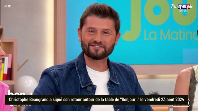 Bonjour ! : Christophe Beaugrand face à des bouleversements, l'animateur se réinvente pour sa rentrée sur TF1
