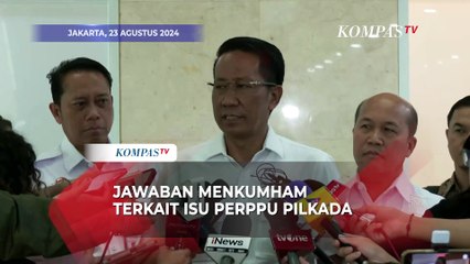 Jawaban Menkumham Supratman Terkait Isu Perppu Pilkada: Terlalu Didramatisir Saja