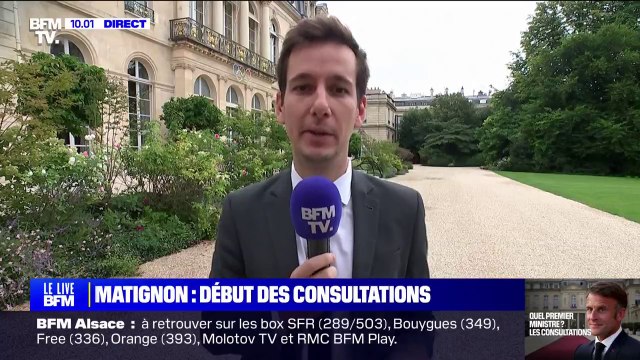 Matignon: le début des consultations lancé pour Emmanuel Macron à l'Élysée