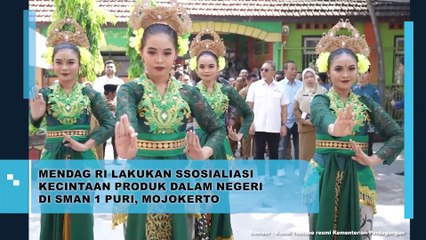 MENDAG RI Lakukan Sosialisasi Kecintaan Produk dalam Negeri di SMAN 1 Puri, Mojokerto