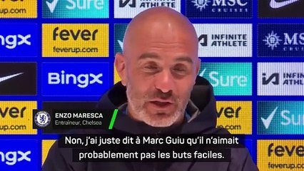 Maresca taquine Guiu après son erreur face à Servette ⚽