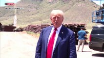 Donald Trump à la frontière américano-mexicaine en Arizona