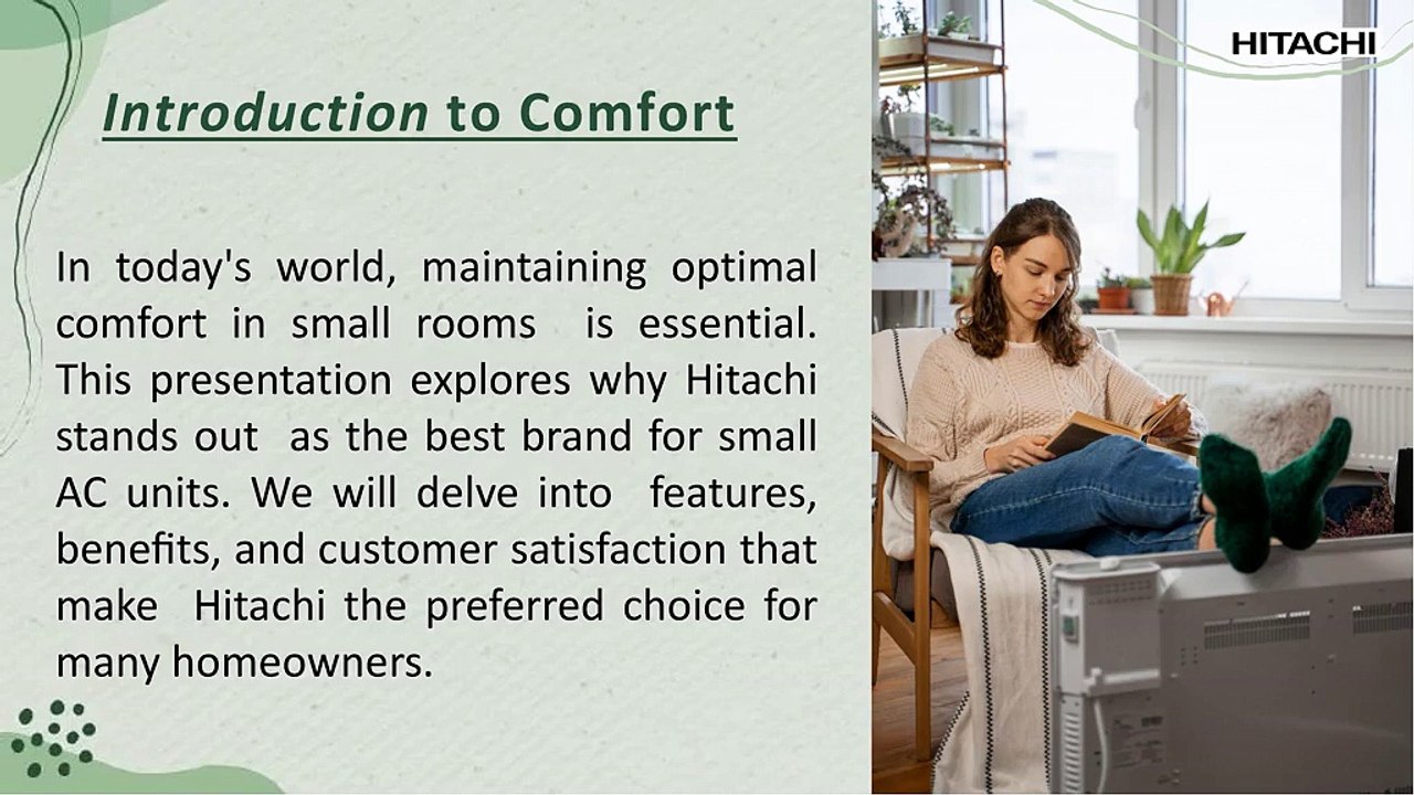 Maximizing Comfort Why  Hitachi is the Best Brand  for Small AC Rooms