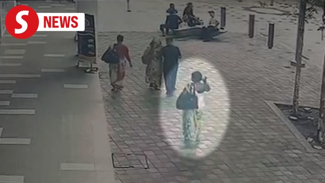 Masjid India sinkhole captured on CCTV