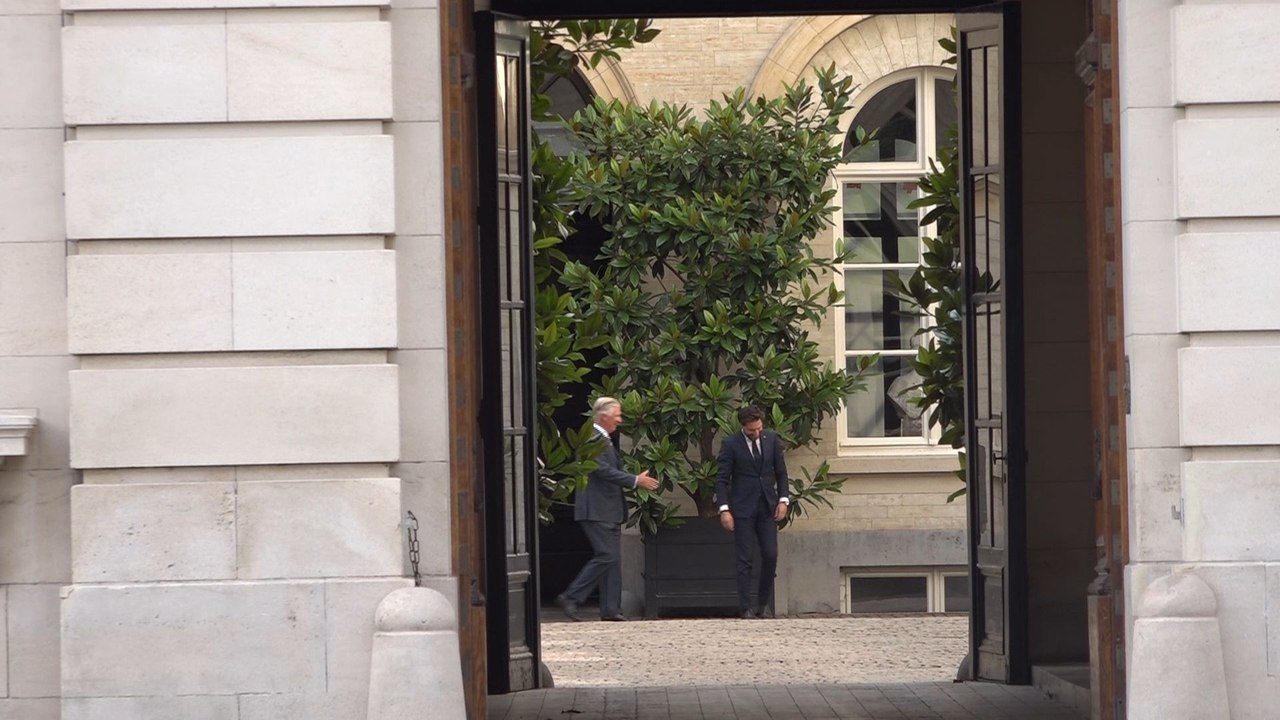 Formation fédérale - Georges-Louis Bouchez est arrivé au Palais