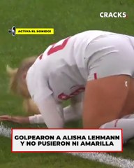 Alisha Lehmann quedó dolida en el suelo y no pusieron ni amarilla