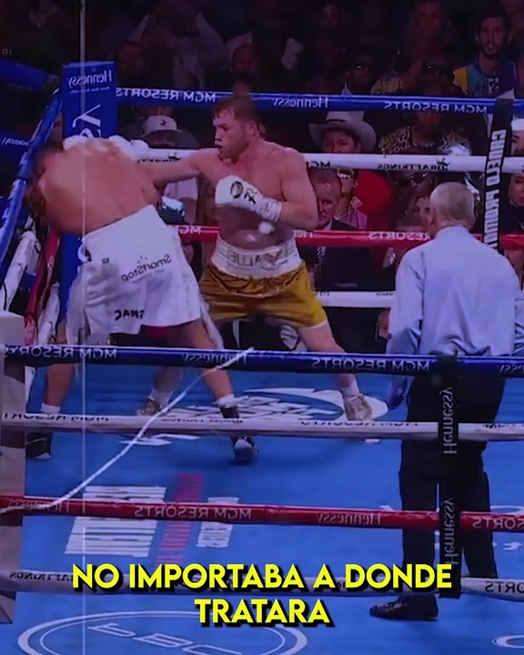 Trato de cachetear al Canelo y lo quebró en el ring