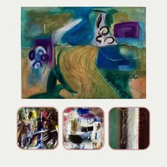 Edna Raunsbjerg - Collage Acrylic Painting.