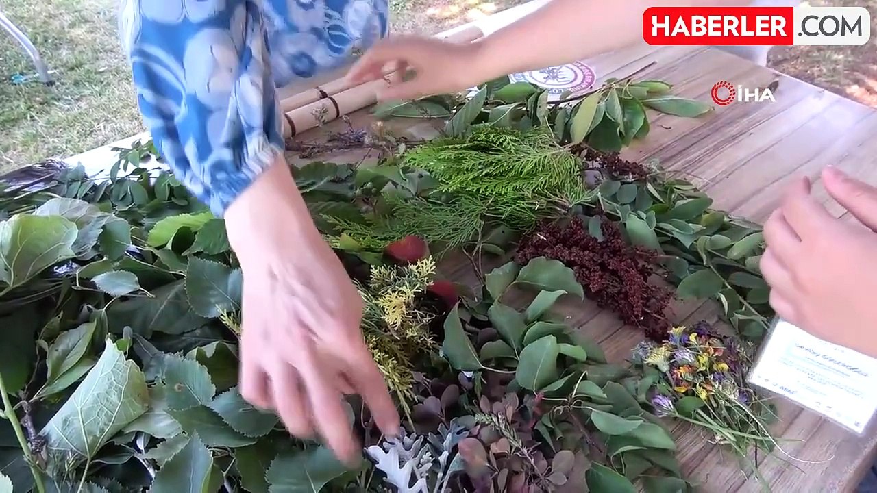İklim değişikliğine dikkat çekmek için kumaşlara ekolojik baskı yaptılar
