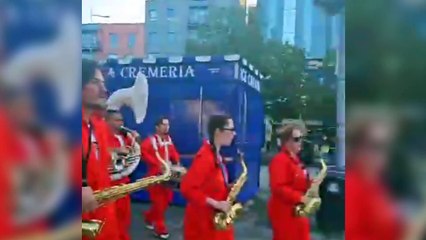 BBC Proms Bristol:  The lively scenes at the harbourside as Jump Street Band launched the musical event