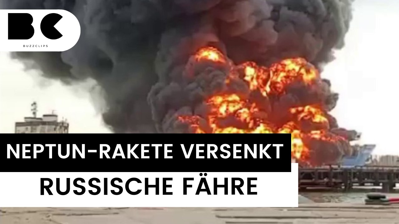 Letzte russische Eisenbahnfähre in Kertsch von Ukraine zerstört