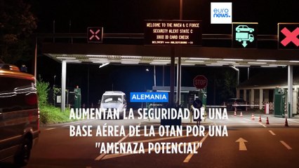 Aumentan la seguridad de una base aérea de la OTAN en Alemania por una "amenaza potencial"