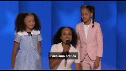 Kerry Washington e le nipoti di Harris: "Così si pronuncia Kamala"