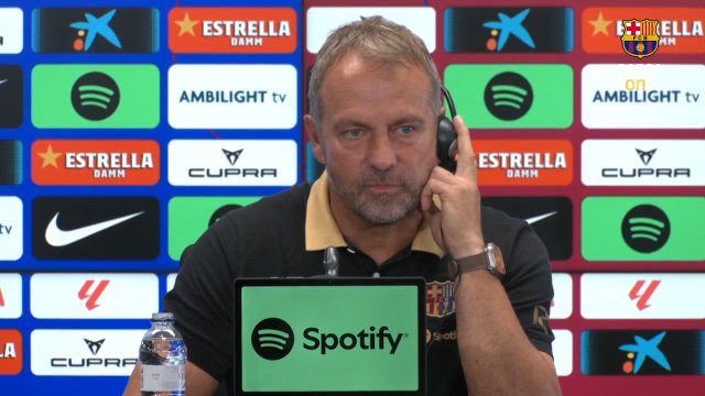 Rueda de prensa de Hansi Flick previa al FC Barcelona vs. Athletic Club de LaLiga EA Sports