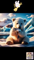 Bébé ourson polaire ‍❄️