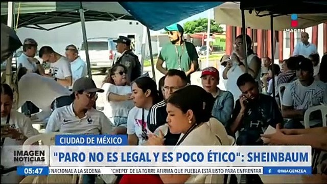 Paro de trabajadores del Poder Judicial no es legal y es poco ético: Claudia Sheinbaum