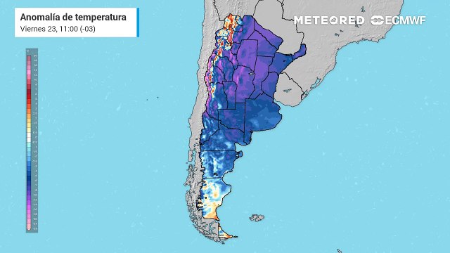 Fin de semana con (otra vez) frío polar en Argentina: nevadas y hasta tormentas con granizo chico en estas regiones