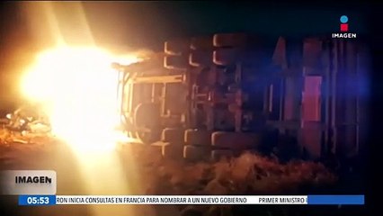 Accidente automovilístico deja calcinadas a siete personas en Durango