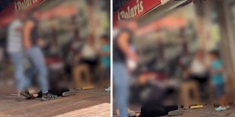 Manisa'da hamile kadına sokak ortasında şiddet: Çevrede bulunan esnaf neden tepkisiz kaldığına cevap verdi