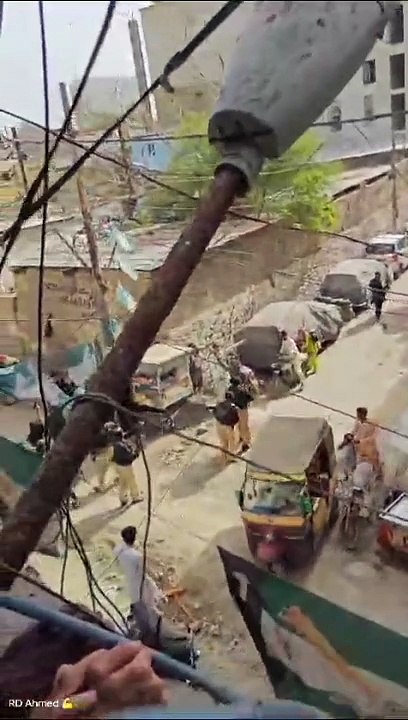 Stone pelting and shelling by police on innocent People |