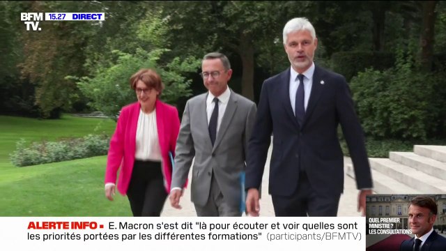 Consultations à Élysée: après le NFP et le bloc central, c'est au tour des leaders Républicains d'être reçus par Emmanuel Macron