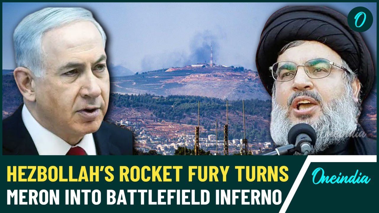 Hezbollah’s Bold Assault: Missiles Slam into Israeli Base at Mount Meron in Intense Showdown | Watch
