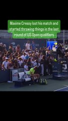 US Open, Cressy perde 100mila euro e getta immondizia in campo