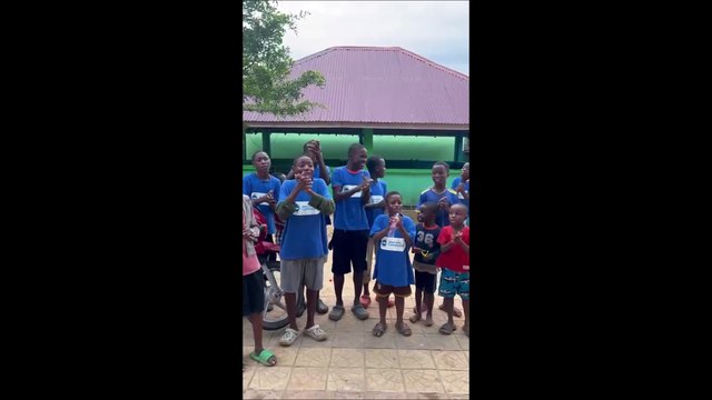 See the reaction of children in Liberia after Worthing youth football coach Ian Fenwick delivered Brighton & Hove Albion kit