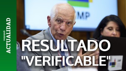 Borrell dice que UE no va a reconocer victoria de Maduro sin resultado electoral "verificable"