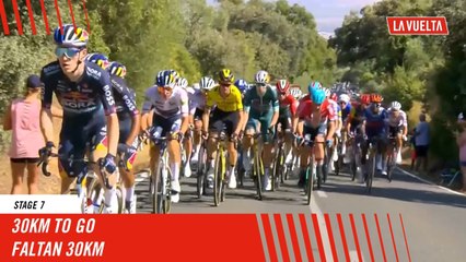 30km to go - Stage 7 - La Vuelta 2024