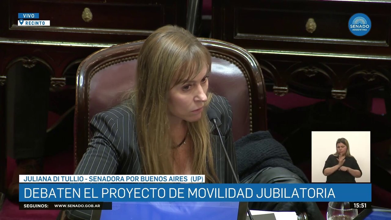 Di Tullio cerró su discurso en el Senado sobre la reforma previsional: “El presidente va a vetar 66.000 pesos"