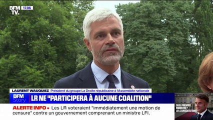 Laurent Wauquiez: "Nous ne participerons à aucune coalition gouvernementale"