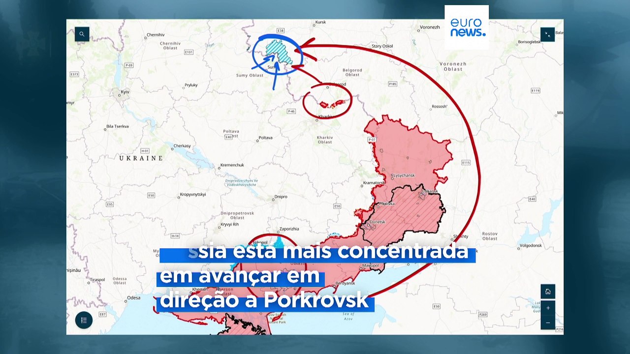 Ucrânia: Rússia reforça defesa de Kursk mas dá prioridade aos avanços em Pokrovsk