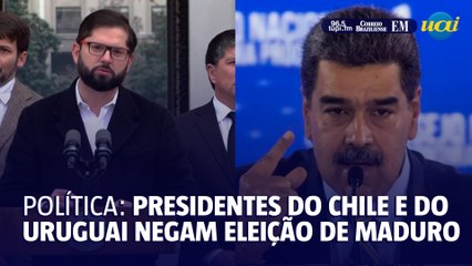 Política: presidentes do Chile e do Uruguai negam eleição de Maduro