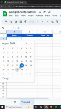 Add a Pop-up Calendar in Google Sheets - Excel
