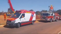 Trabalhador é resgatado após cair em buraco de obra na Asa Sul